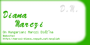 diana marczi business card